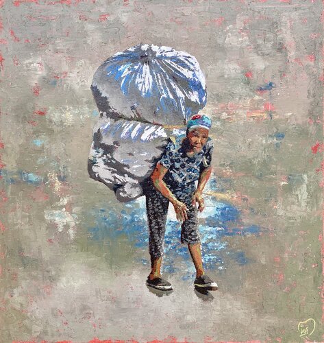 A Lifetime in a Sack by Gigi Miahs, Painting for Sale on Select