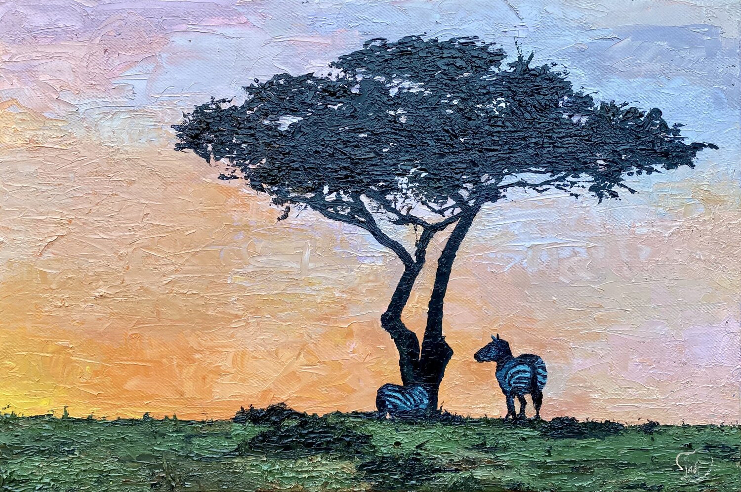 The Quiet Sentinel Gigi Miahs Original painting for sale
