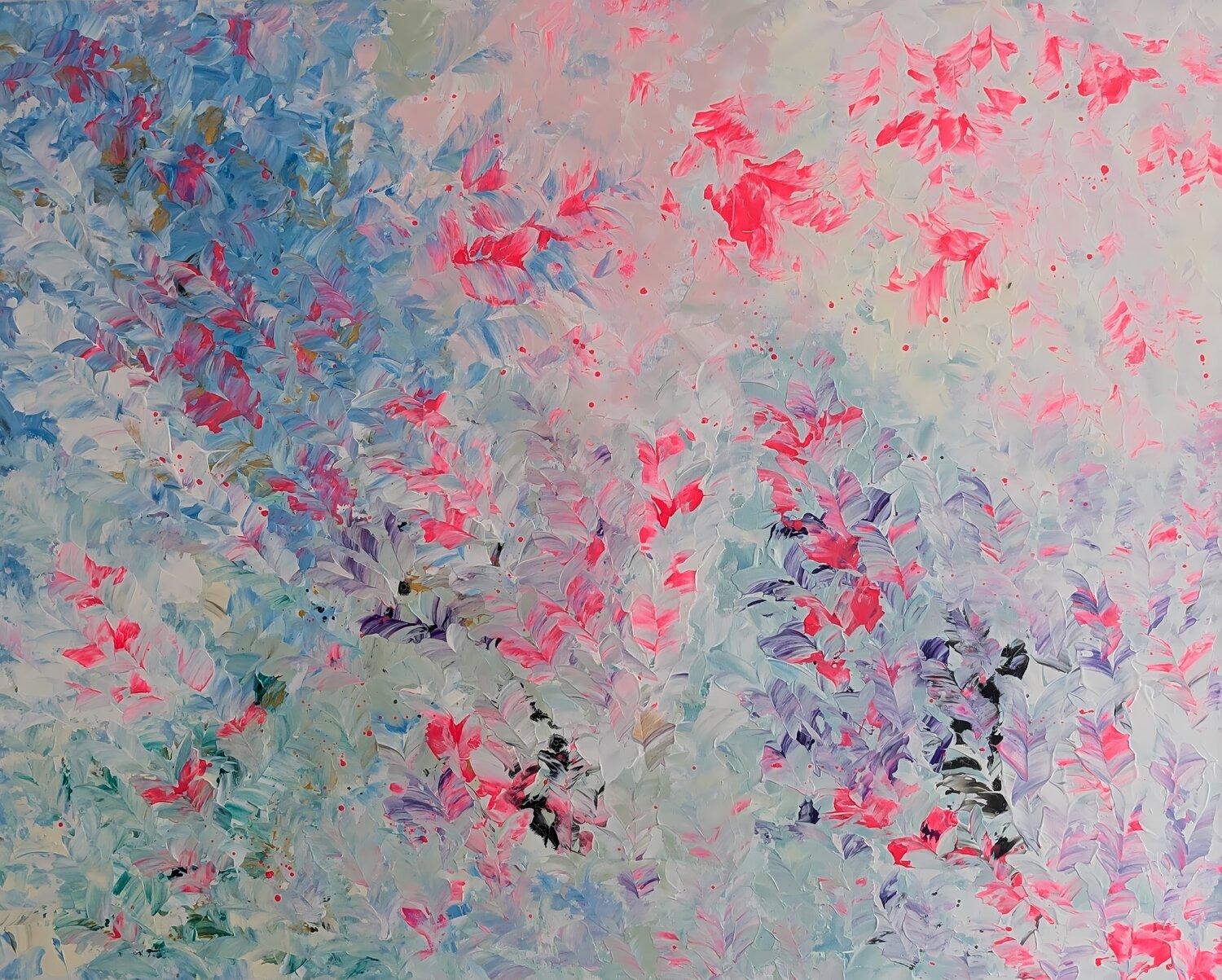 Floral Space Tina Ternes Original painting for sale