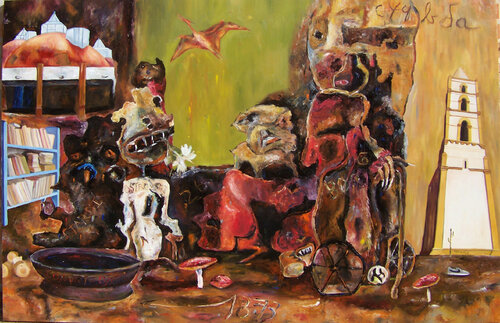 The Books and the Nights” by Miroslav de la Torre Kozorez, Painting for Sale on Select