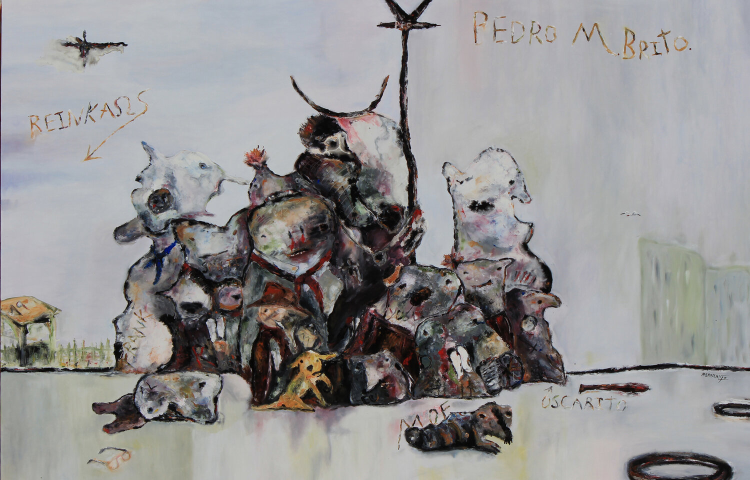 Recuerdos de la primaria Miroslav de la Torre Kozorez Original painting for sale