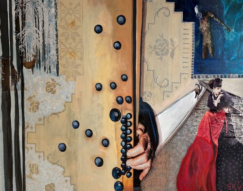 Im Woid is so staad by Eva Maria Kühberger, Painting for Sale on Select