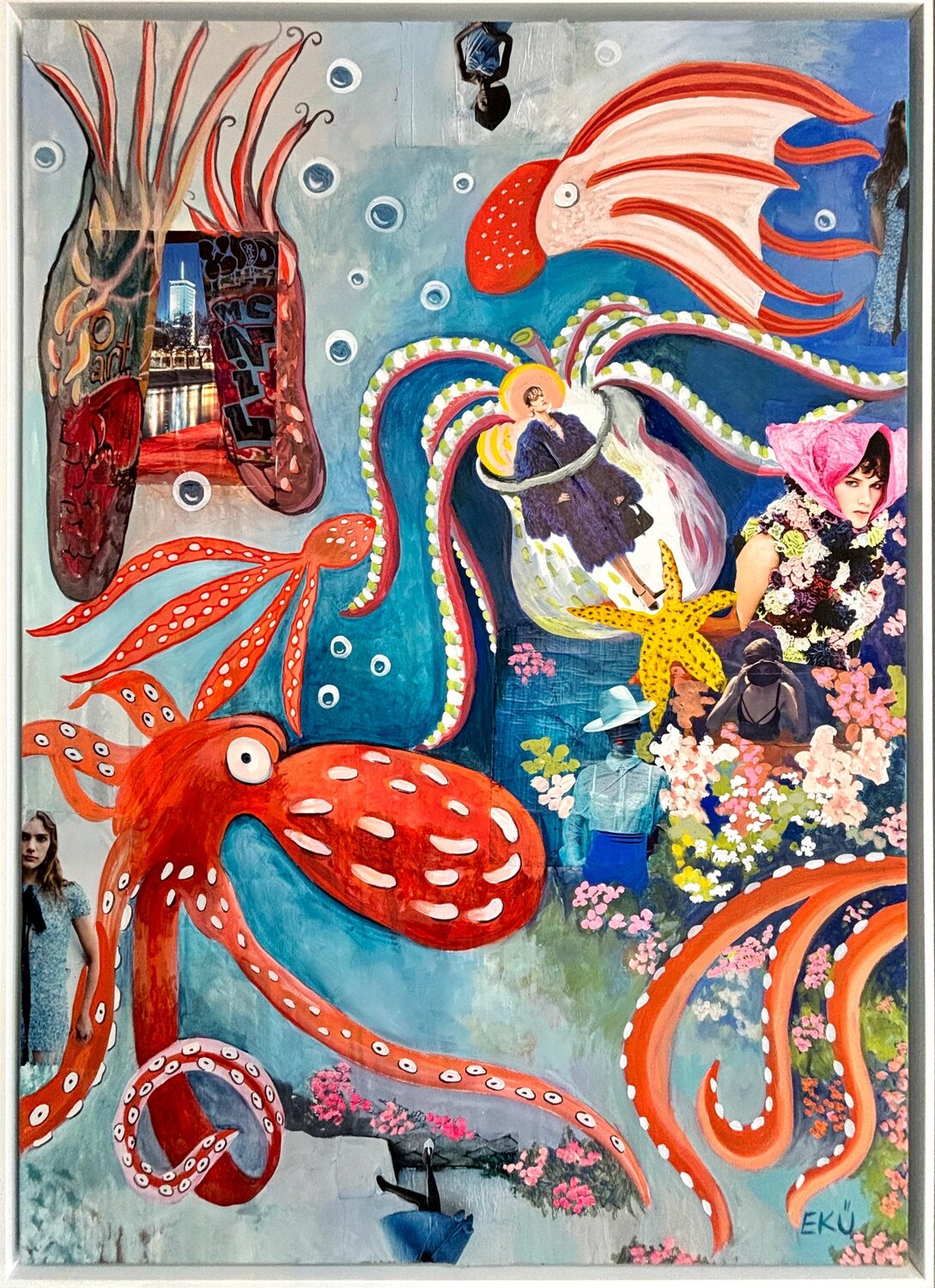 Underwater Love Eva Maria Kühberger Original painting for sale