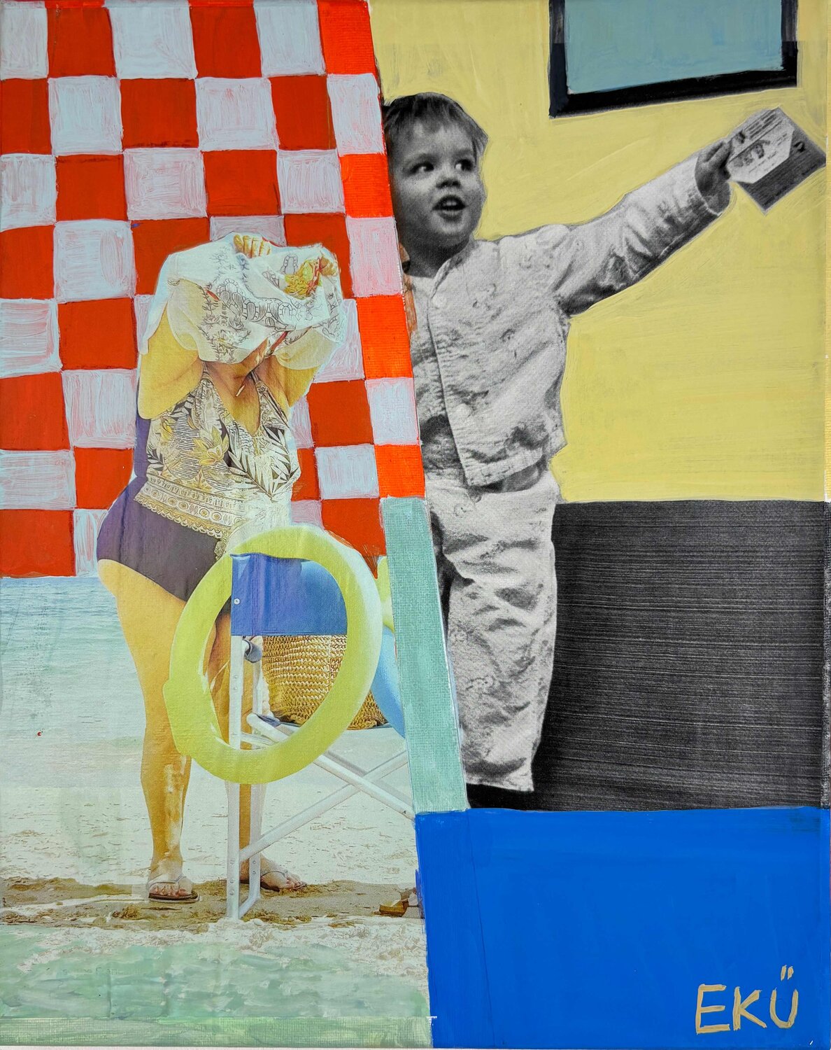 Time flies when you're having fun Eva Maria Kühberger Original painting for sale