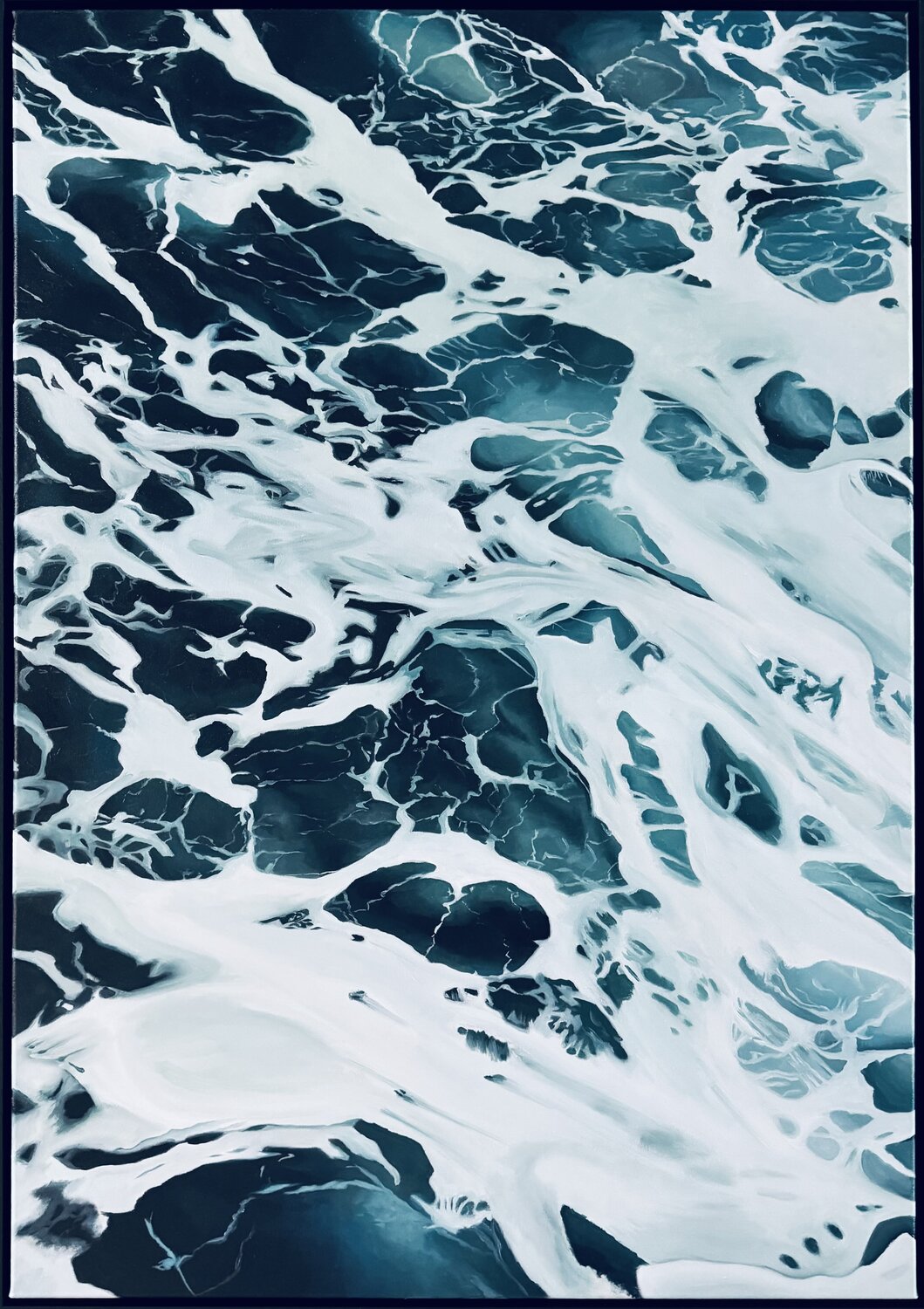 All at sea Roman van Gelder Original painting for sale