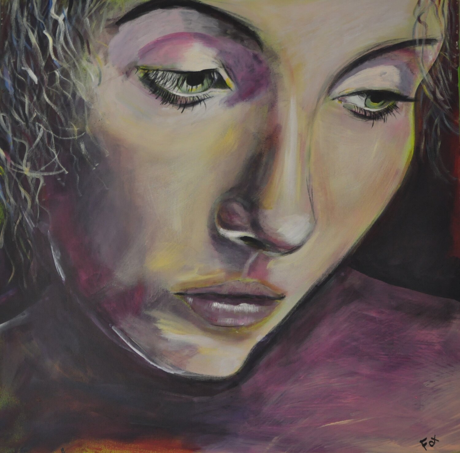 Madonna Birgit FOX Original painting for sale
