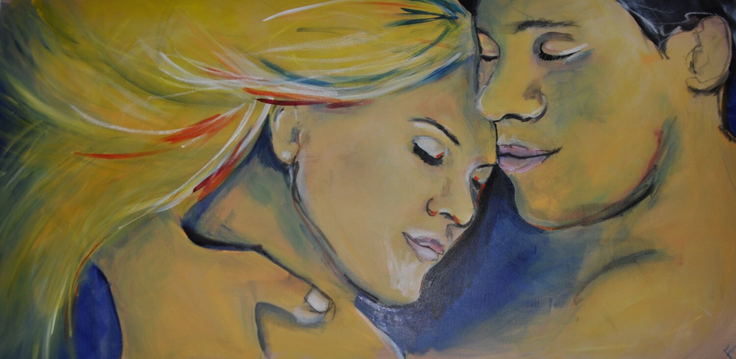 Schäferstunde Birgit FOX Original painting for sale