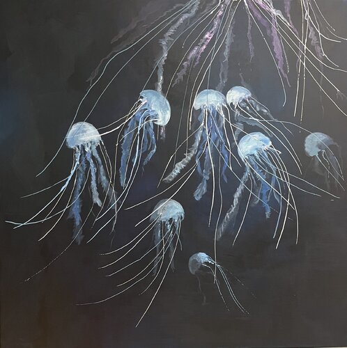 The jellyfish no.1 by Margo Kirago, Painting for Sale on Select