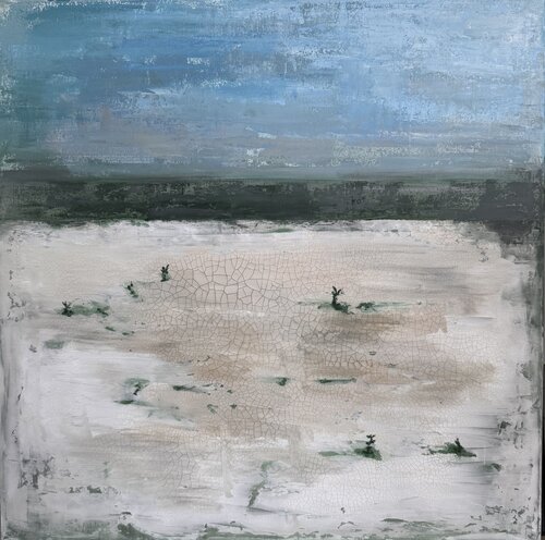 The green horizon by Margo Kirago, Painting for Sale on Select