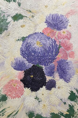 Asters by Margo Kirago, Painting for Sale on Select