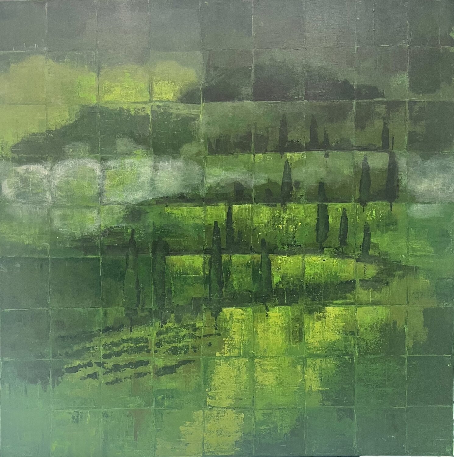 Breath of green Margo Kirago Original painting for sale