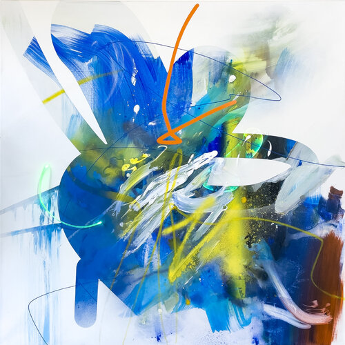 Electric Bloom by Martin Kafes33 Hirth, Painting for Sale on Select