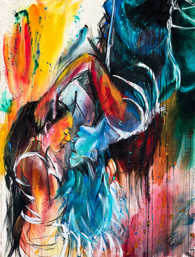 Ephemeral Encounter by Wesley Cabral, Painting for Sale on Select