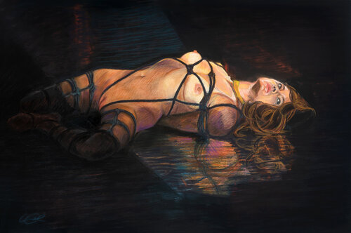 Awaiting by Wesley Cabral, Painting for Sale on Select
