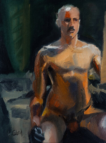 Self Portrait Study by Wesley Cabral, Painting for Sale on Select