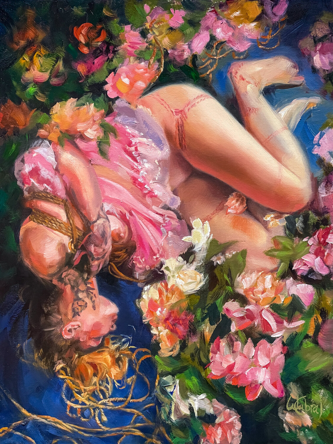 Come Down Wesley Cabral Original painting for sale