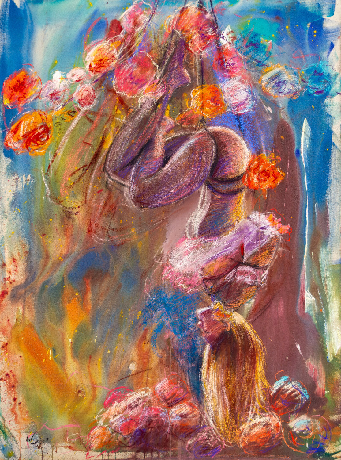 Bouquet Wesley Cabral Original painting for sale