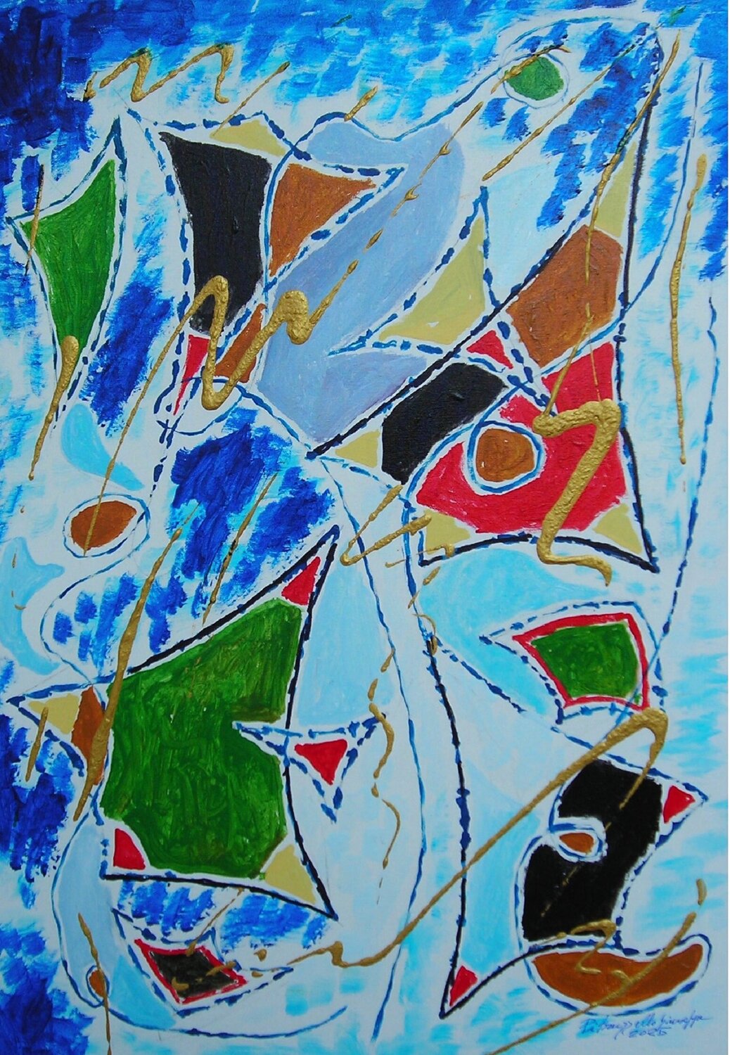 Aquiloni Giuseppe Pitruzzello Original painting for sale