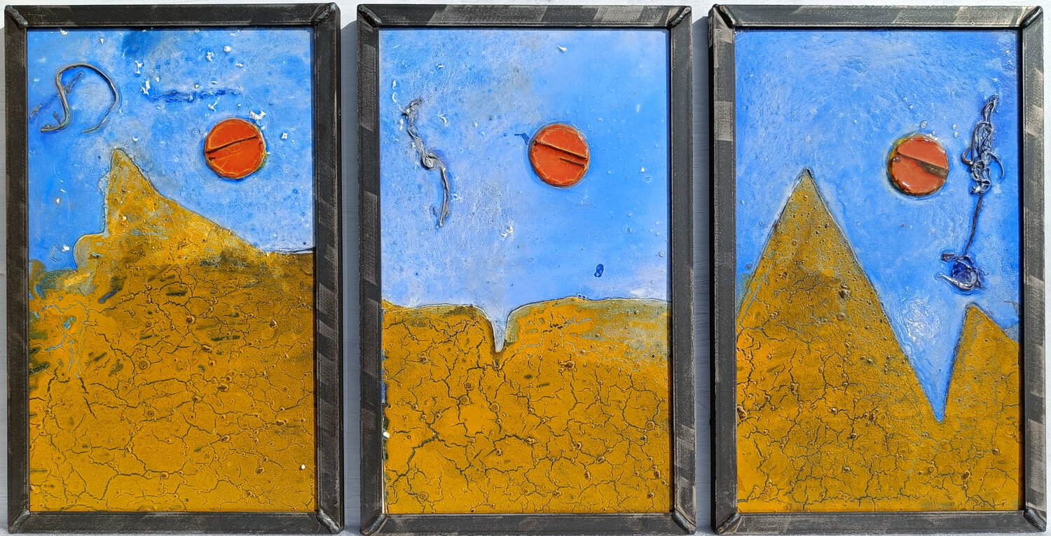 opus 0960ff-49-31 Triptychon Matthias Hürten Original painting for sale