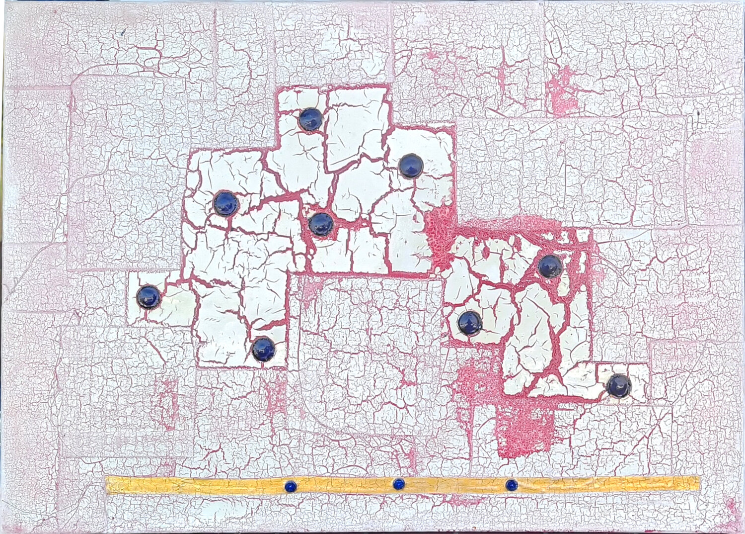 1374-100-70 "Die wundersame Metamophose von Großmutters Bettlaken I" Matthias Hürten Original painting for sale