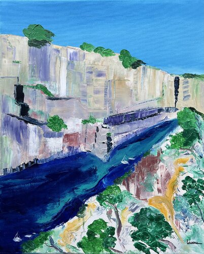 Calanque de Sormiou by Francoise LAVENU, Painting for Sale on Select