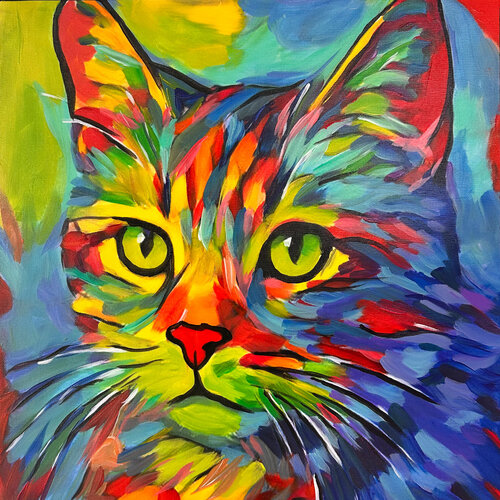 STUBENTIGER by Uli Fischer, Painting for Sale on Select