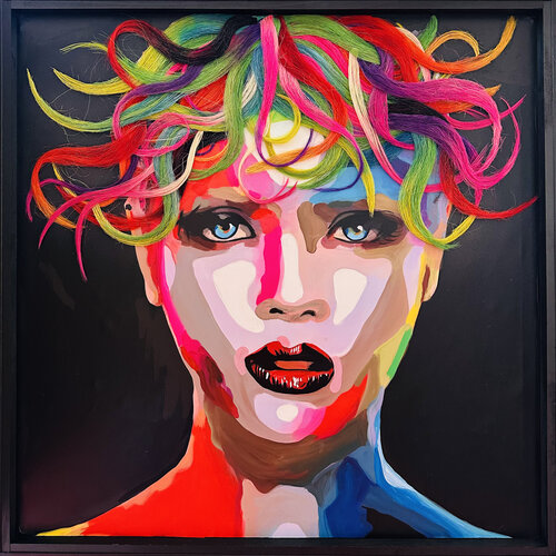 SUPERGIRL by Uli Fischer, Painting for Sale on Select