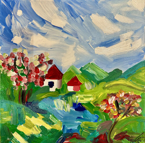 FRAGMENTE DES FRÜHLINGS by Uli Fischer, Painting for Sale on Select
