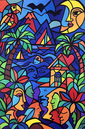 BLUE BAYOU by Uli Fischer, Painting for Sale on Select