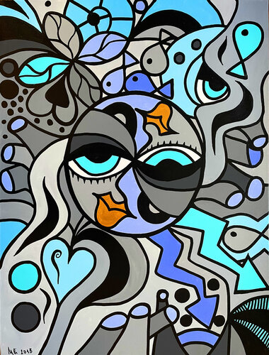 Dream Fragments by Uli Fischer, Painting for Sale on Select