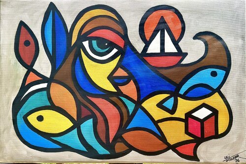 CREATURES by Uli Fischer, Painting for Sale on Select