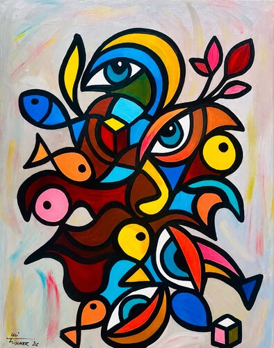 VITA IN COLORE by Uli Fischer, Painting for Sale on Select