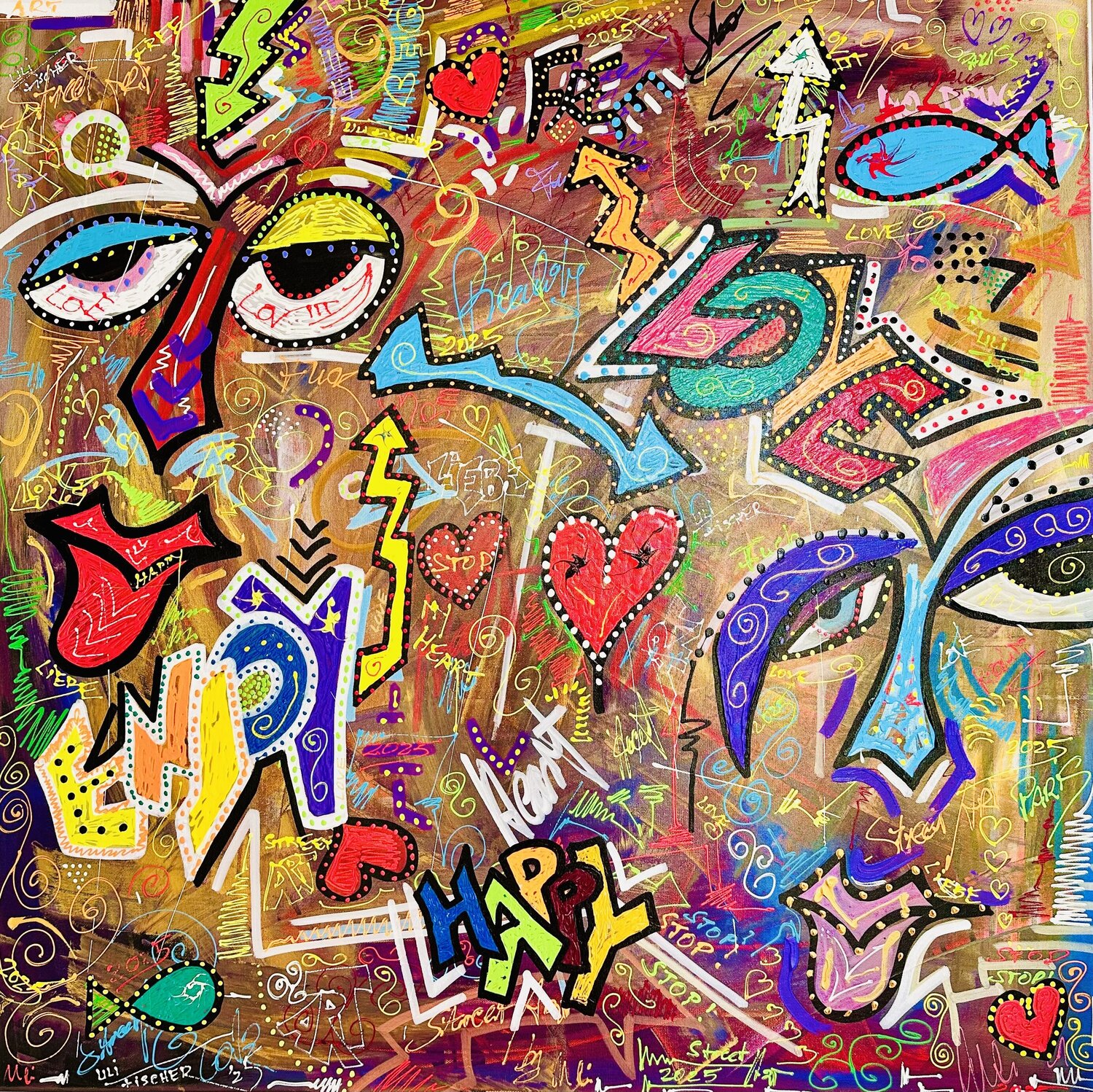 STREET ART #1 Uli Fischer Original painting for sale