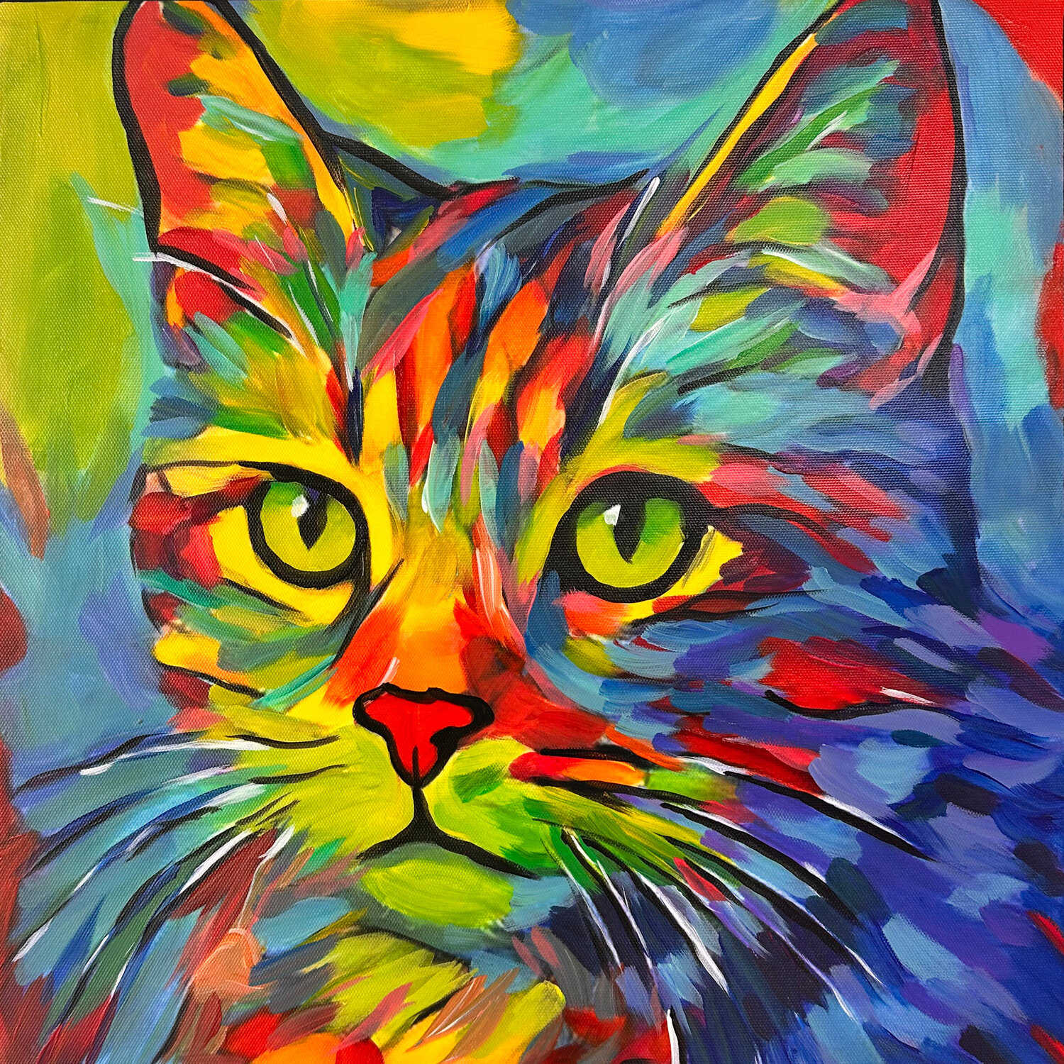STUBENTIGER Uli Fischer Original painting for sale