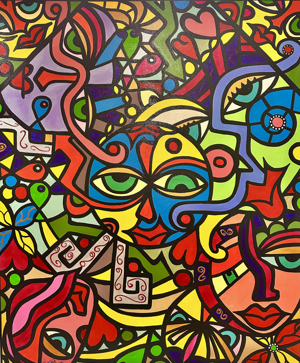 CHAOS BALANCE Uli Fischer Original painting for sale