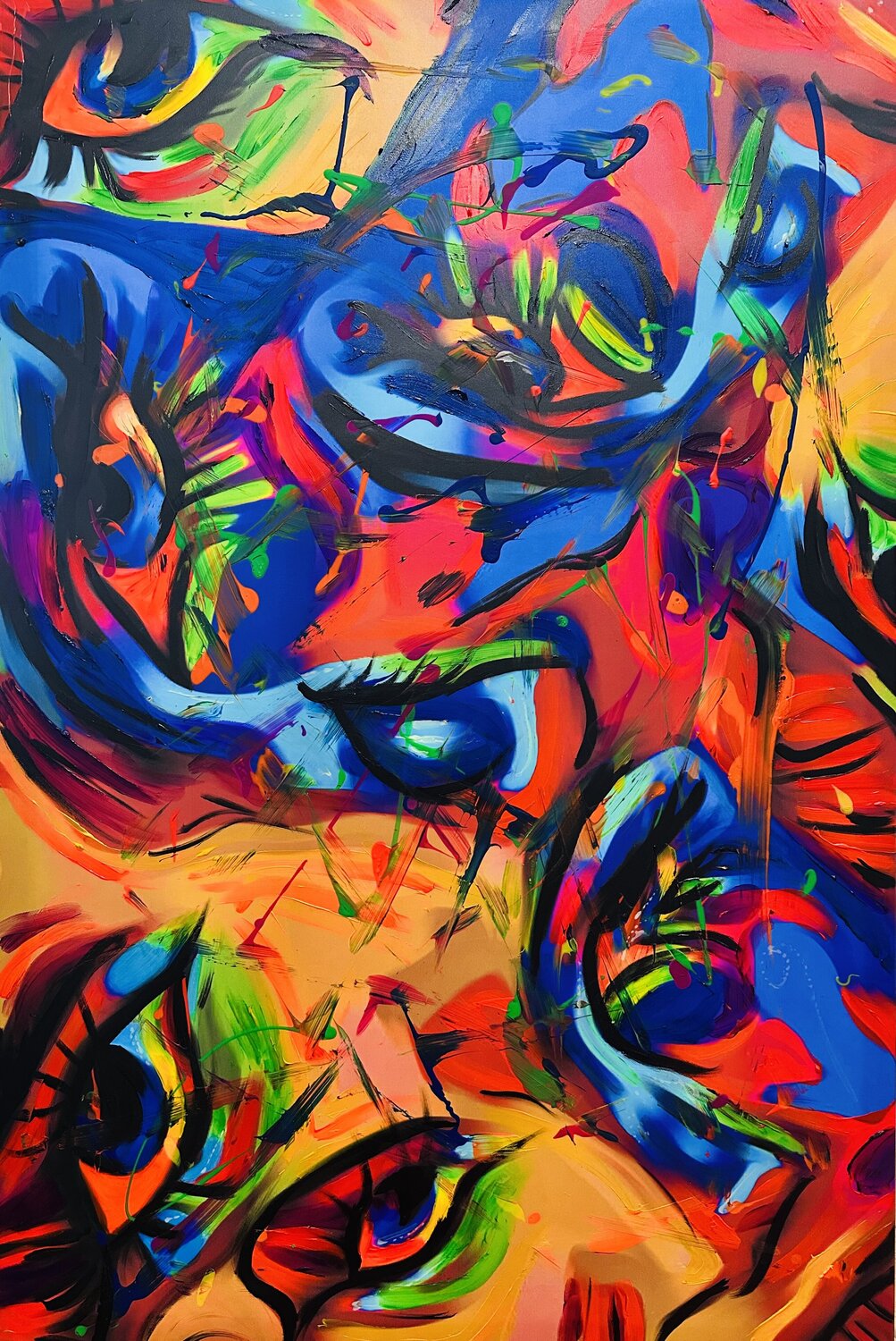 FLASH FOR FANTASY Uli Fischer Original painting for sale