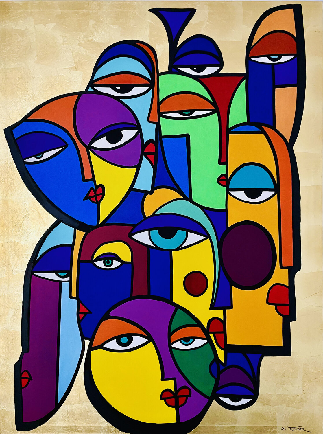 AUREUM INSPIRATIONE Uli Fischer Original painting for sale