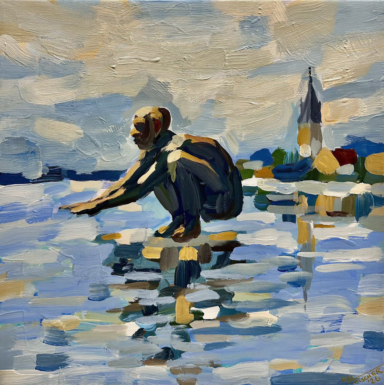 EL NINO Uli Fischer Original painting for sale
