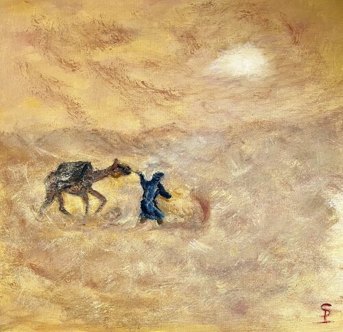 Enracinements - Désert by Sylvie Pulur, Painting for Sale on Select