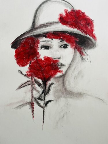 Le parfum du secret by Sylvie Pulur, Drawing for Sale on Select