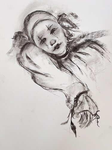 Larmes poudrées by Sylvie Pulur, Drawing for Sale on Select