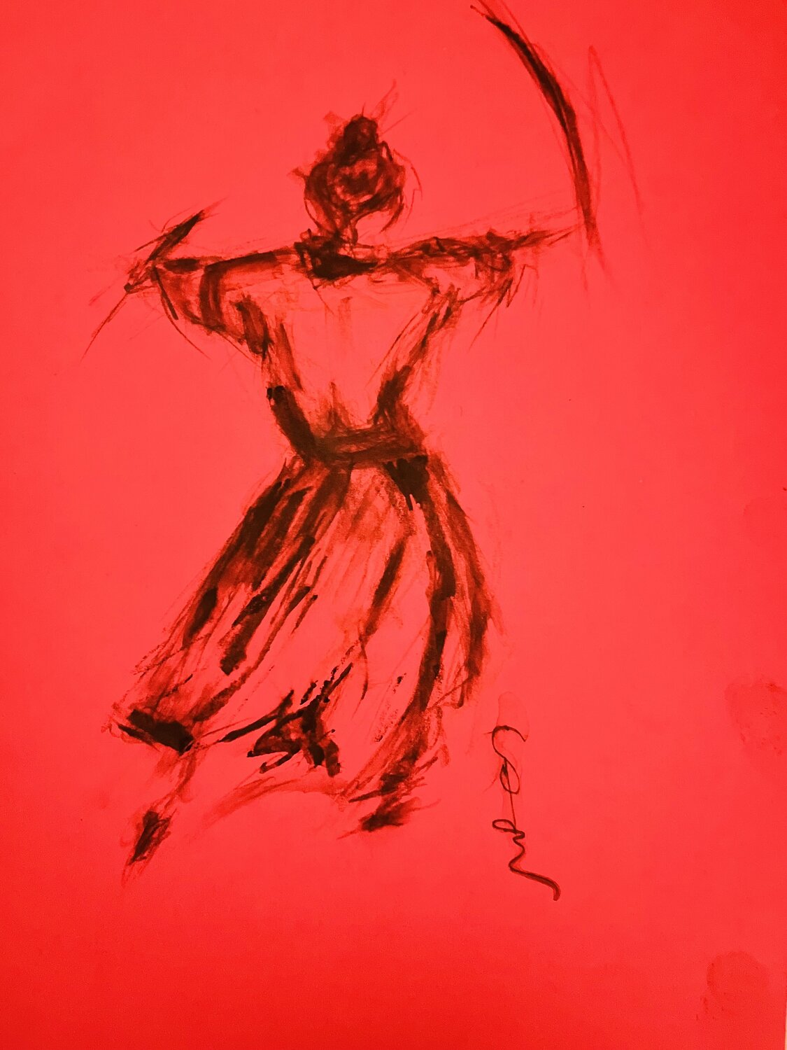 Fissure - L' Arc de l'Ame Sylvie Pulur Drawing for sale