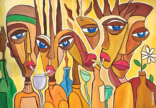 Delirium by Henri Wojcik, Painting for Sale on Select