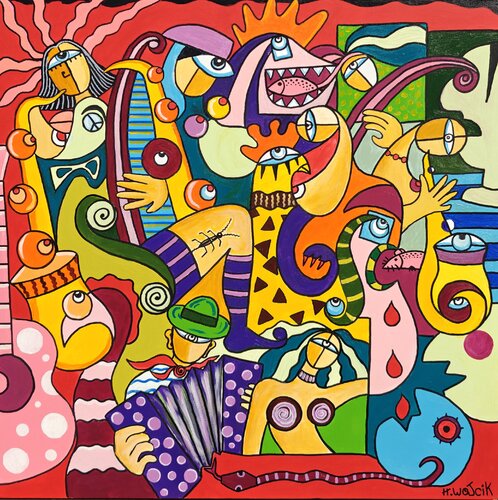 Symphonie sauvage by Henri Wojcik, Painting for Sale on Select