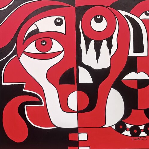 Raide by Henri Wojcik, Painting for Sale on Select