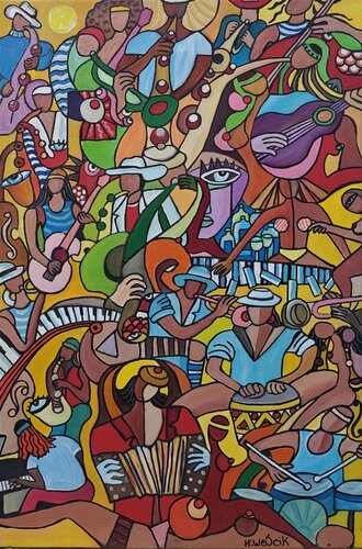 LAS TERRENAS von Henri Wojcik, Malerei kaufen auf Select