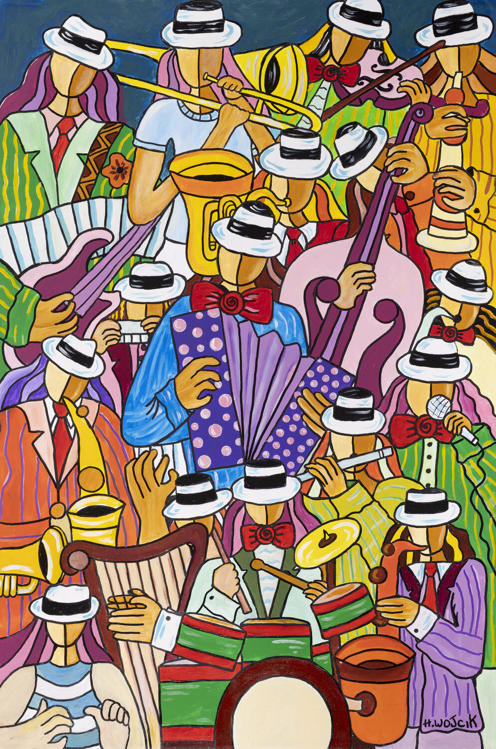 ZICOMANIE Henri Wojcik Original painting for sale