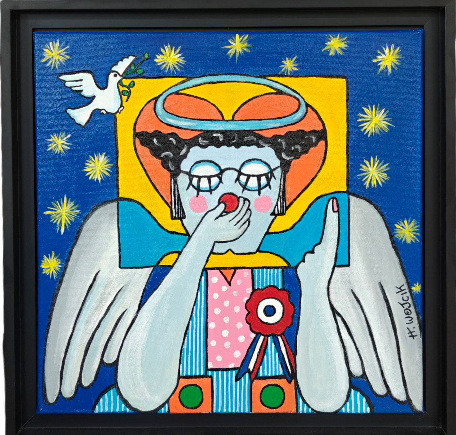 L'enfoiré Henri Wojcik Original painting for sale
