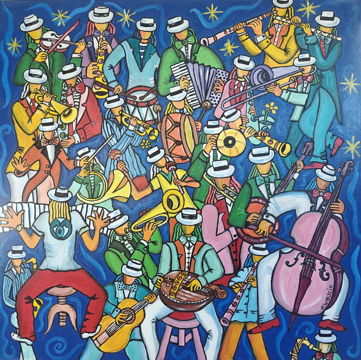 ZIK 1 Henri Wojcik Original painting for sale