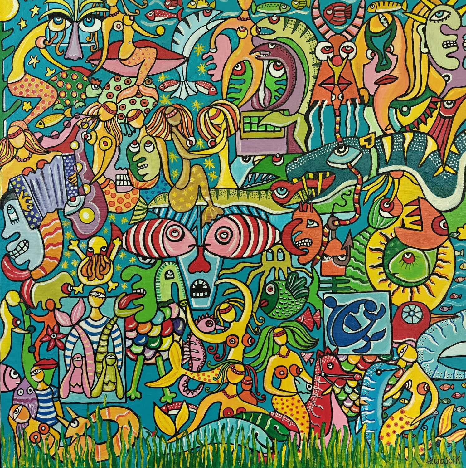 Libertad 1 Henri Wojcik Original painting for sale